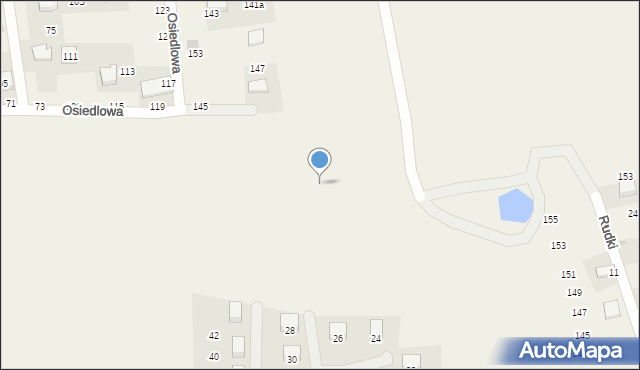 Rudawa, Polna, 25, mapa Rudawa