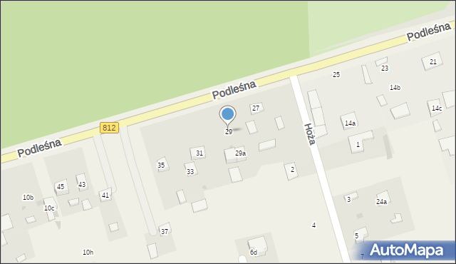 Rudka, Podleśna, 29, mapa Rudka