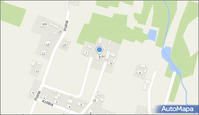 Rudki, Polna, 8, mapa Rudki