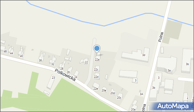 Rudna, Polkowicka, 22b, mapa Rudna