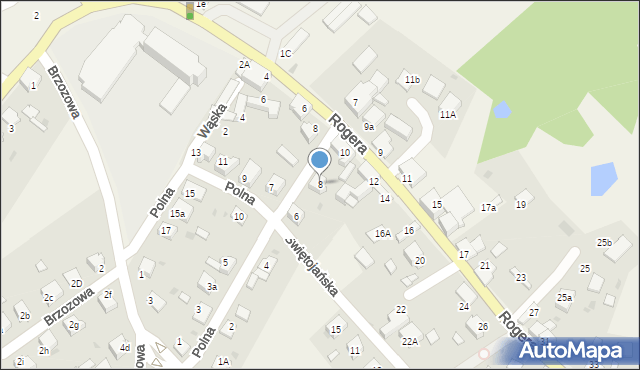 Rudy, Polna, 8, mapa Rudy