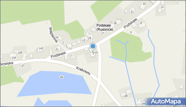 Rusocice, Podskale, 3, mapa Rusocice