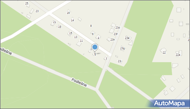 Rybczyzna, Podleśna, 5, mapa Rybczyzna