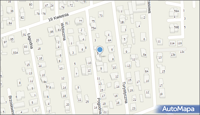 Rybie, Pogodna, 7, mapa Rybie