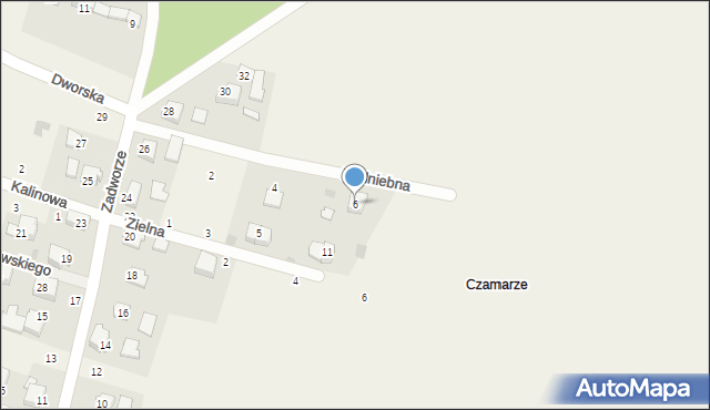 Rybna, Podniebna, 6, mapa Rybna