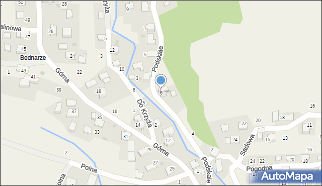 Rybna, Podskale, 6, mapa Rybna