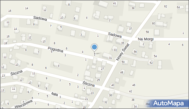 Rybna, Pogodna, 2, mapa Rybna