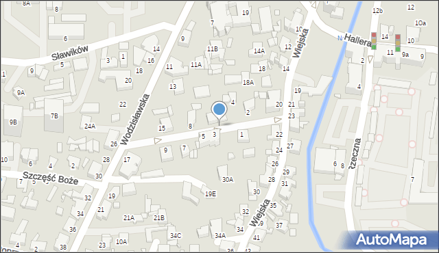 Rybnik, Popiełuszki Jerzego, bł. ks., 41, mapa Rybnika