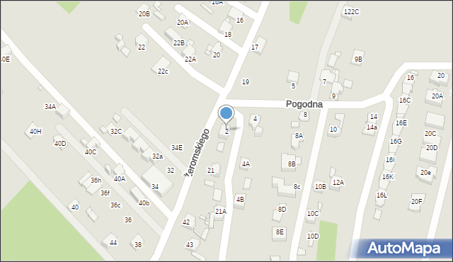 Rybnik, Pogodna, 2, mapa Rybnika