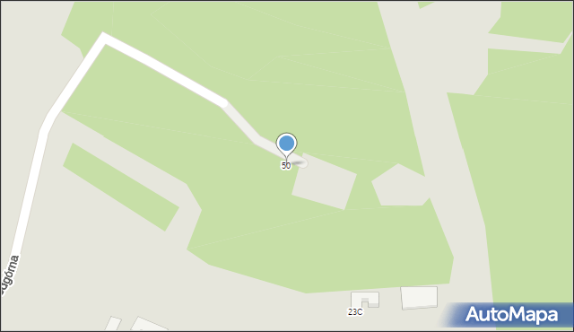 Rybnik, Podgórna, 50, mapa Rybnika