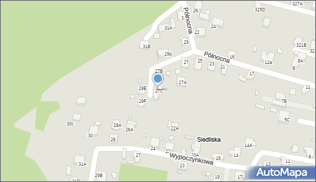 Rybnik, Północna, 27C, mapa Rybnika