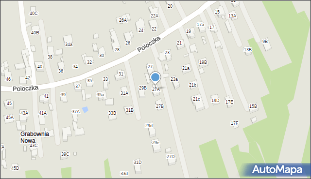 Rybnik, Poloczka Wiktora, 27A, mapa Rybnika