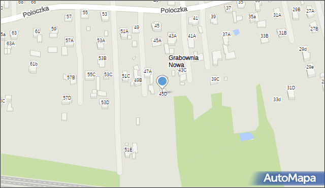 Rybnik, Poloczka Wiktora, 45D, mapa Rybnika