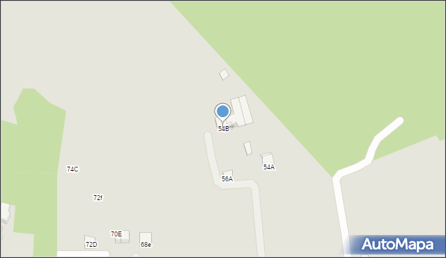 Rybnik, Poloczka Wiktora, 54B, mapa Rybnika