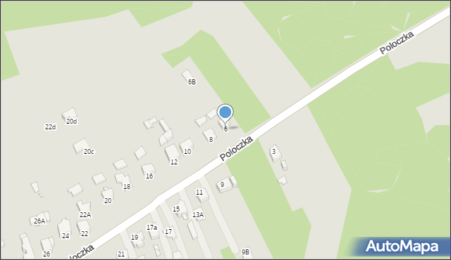 Rybnik, Poloczka Wiktora, 6, mapa Rybnika