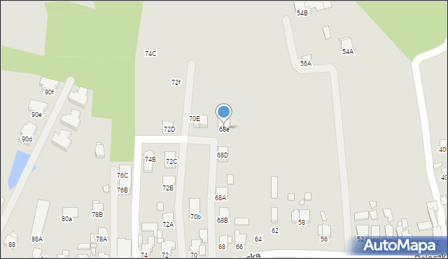 Rybnik, Poloczka Wiktora, 68e, mapa Rybnika