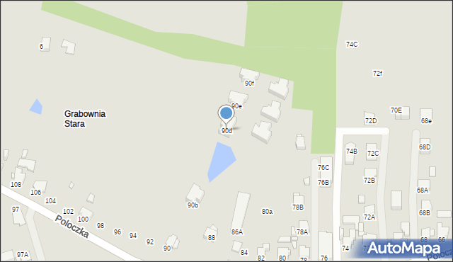 Rybnik, Poloczka Wiktora, 90d, mapa Rybnika