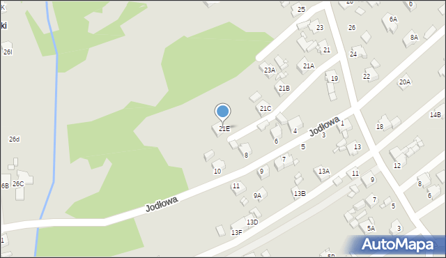 Rybnik, Pojdy Jana, ks., 21E, mapa Rybnika