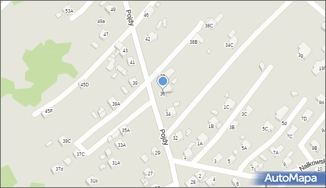 Rybnik, Pojdy Jana, ks., 36, mapa Rybnika
