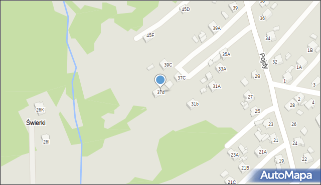 Rybnik, Pojdy Jana, ks., 37d, mapa Rybnika