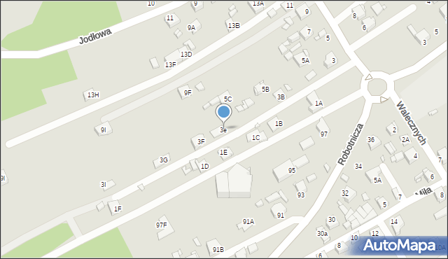 Rybnik, Pojdy Jana, ks., 3e, mapa Rybnika