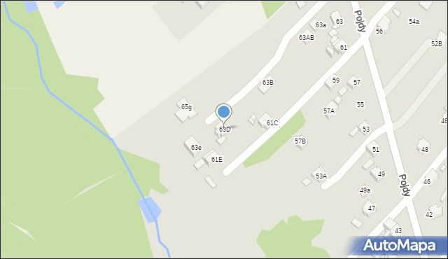 Rybnik, Pojdy Jana, ks., 63D, mapa Rybnika