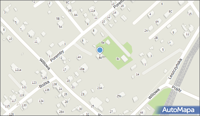 Rybnik, Poremby, 6b, mapa Rybnika