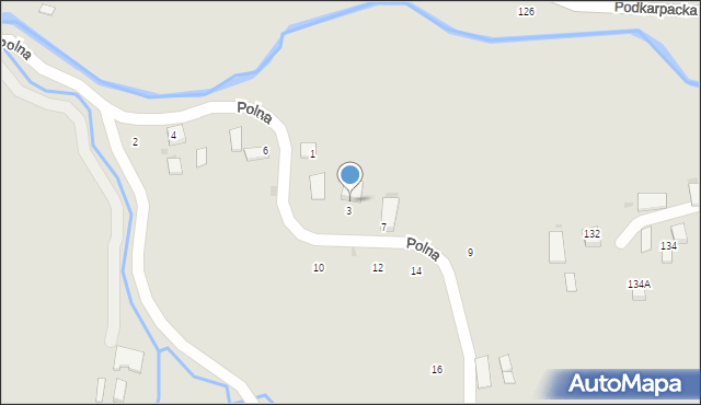 Ryglice, Polna, 5, mapa Ryglice