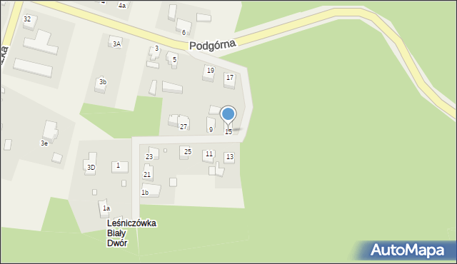 Ryjewo, Podgórna, 15, mapa Ryjewo