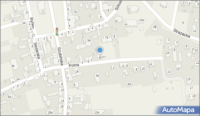Rynarzewo, Polna, 9, mapa Rynarzewo