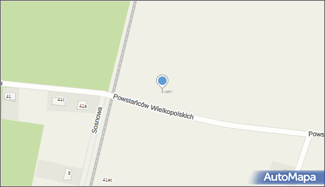 Rynarzewo, Powstańców Wielkopolskich, 34, mapa Rynarzewo