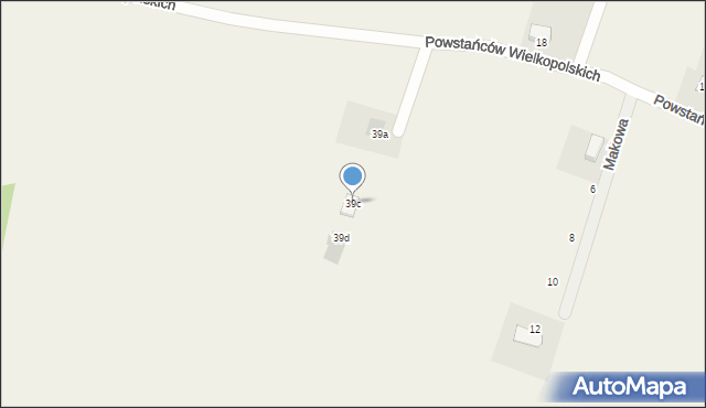 Rynarzewo, Powstańców Wielkopolskich, 39c, mapa Rynarzewo