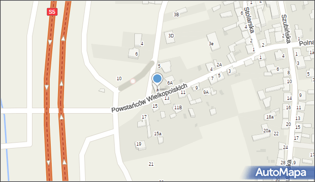 Rynarzewo, Powstańców Wielkopolskich, 6, mapa Rynarzewo