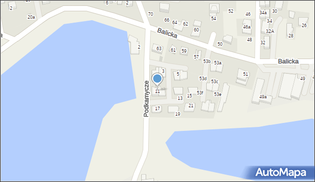 Rząska, Podkamycze, 11, mapa Rząska