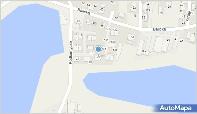 Rząska, Podkamycze, 21, mapa Rząska