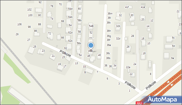 Rząska, Półkole, 48, mapa Rząska