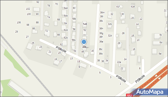 Rząska, Półkole, 48A, mapa Rząska