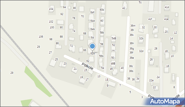 Rząska, Półkole, 62b, mapa Rząska