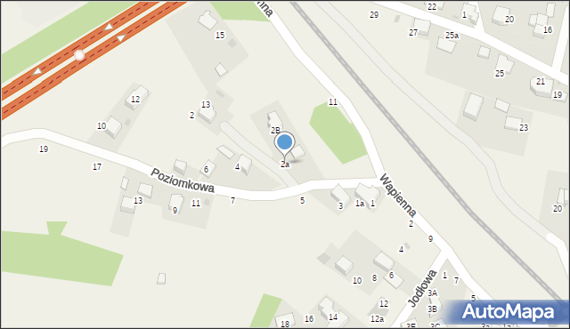 Rząska, Poziomkowa, 2a, mapa Rząska