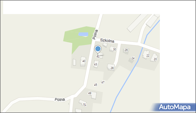 Rzeczyce, Polna, 41, mapa Rzeczyce