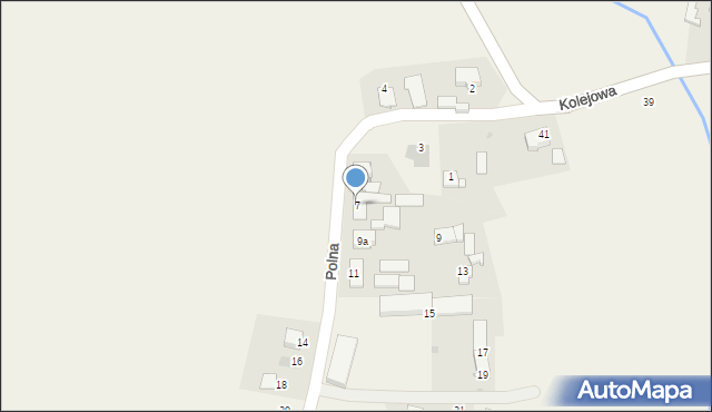 Rzeczyce, Polna, 7, mapa Rzeczyce