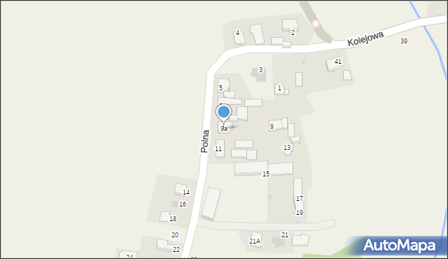 Rzeczyce, Polna, 9a, mapa Rzeczyce