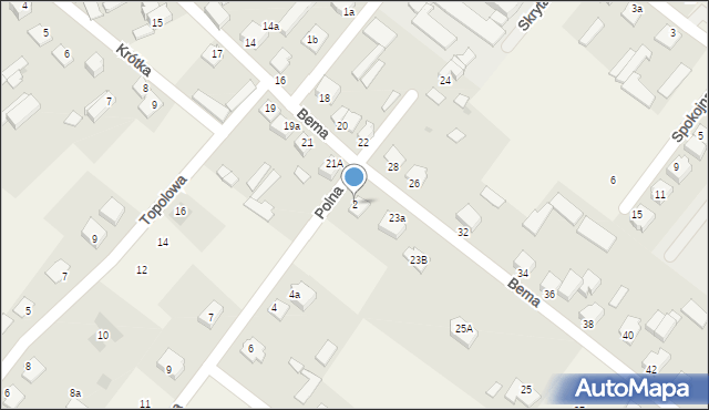 Rzekuń, Polna, 2, mapa Rzekuń