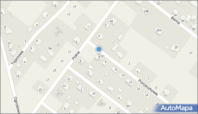 Rzekuń, Porzeczkowa, 4, mapa Rzekuń