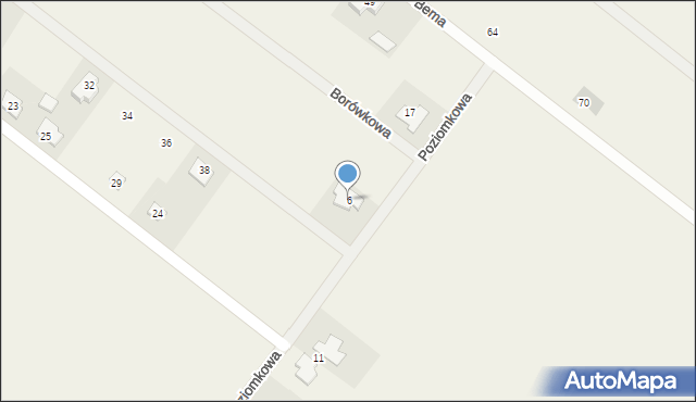 Rzekuń, Poziomkowa, 6, mapa Rzekuń