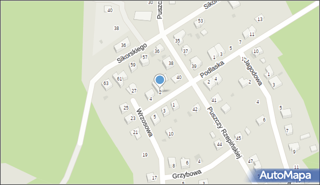 Rzepin, Poziomkowa, 2, mapa Rzepin