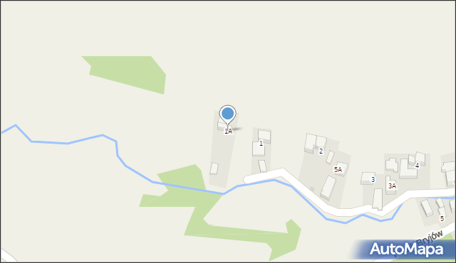 Rzepiska, Potok Bryjów, 1A, mapa Rzepiska