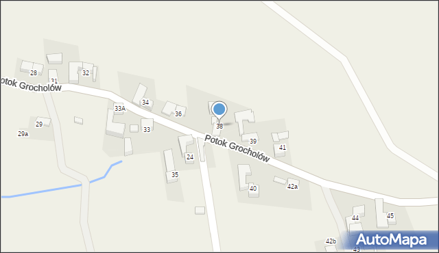 Rzepiska, Potok Grocholów, 38, mapa Rzepiska