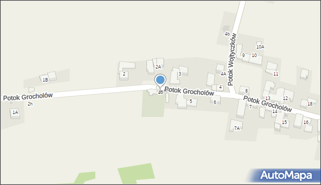 Rzepiska, Potok Grocholów, 46, mapa Rzepiska