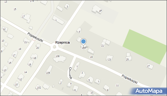 Rzepnica, Popiełuszki Jerzego, bł. ks., 19A, mapa Rzepnica